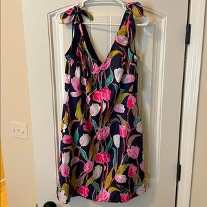 Donna Morgan NWT Floral Navy Dress